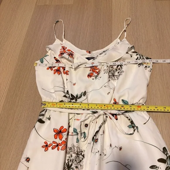 Floral Maxi Dress - White - Cottagecore Romantic Coastal Feminine Summer Garden - Picture 9 of 9